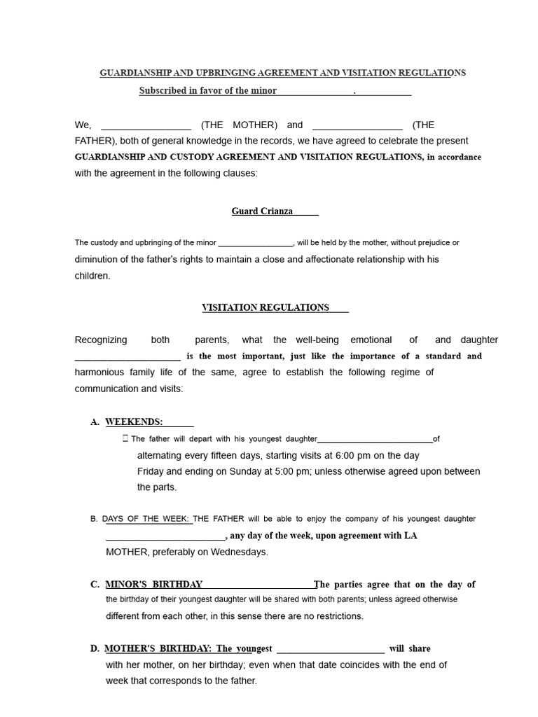 Guard Agreement Model | PDF