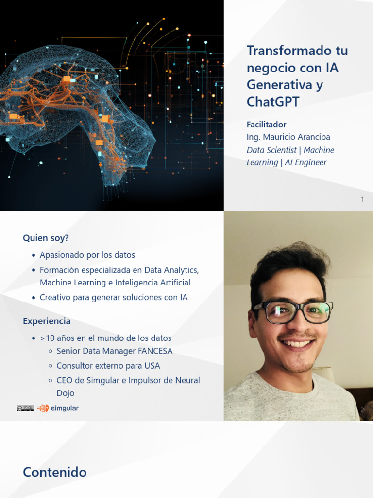 Transformado Tu Negocio Con IA Generativa y ChaGPT | PDF | Inteligencia ...