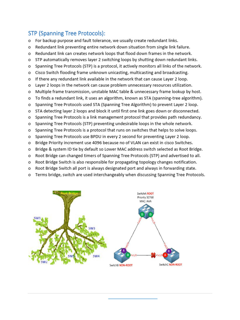 Rapid PVST+ Spanning Tree Protocol Part-1 PDF | PDF | Networks ...