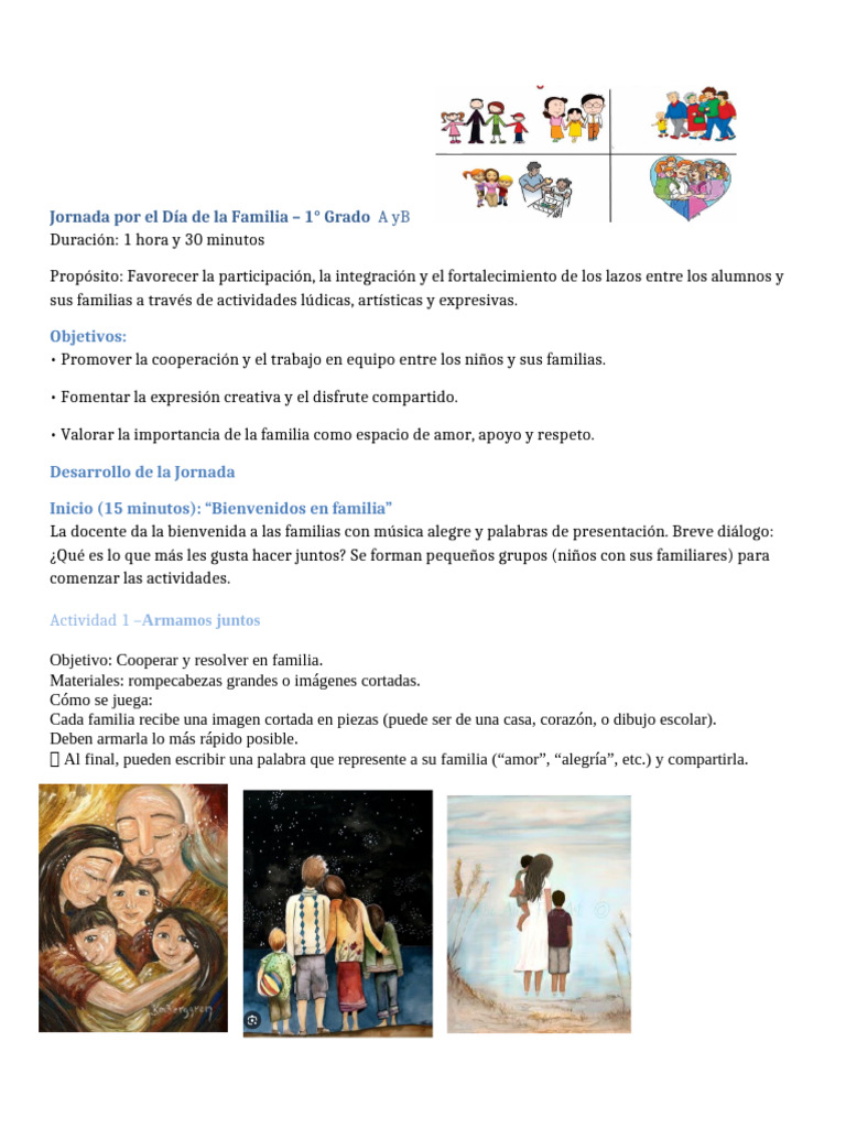 Joranda Del Dia de La Familia Correcciòn | PDF | Bailes | Amor