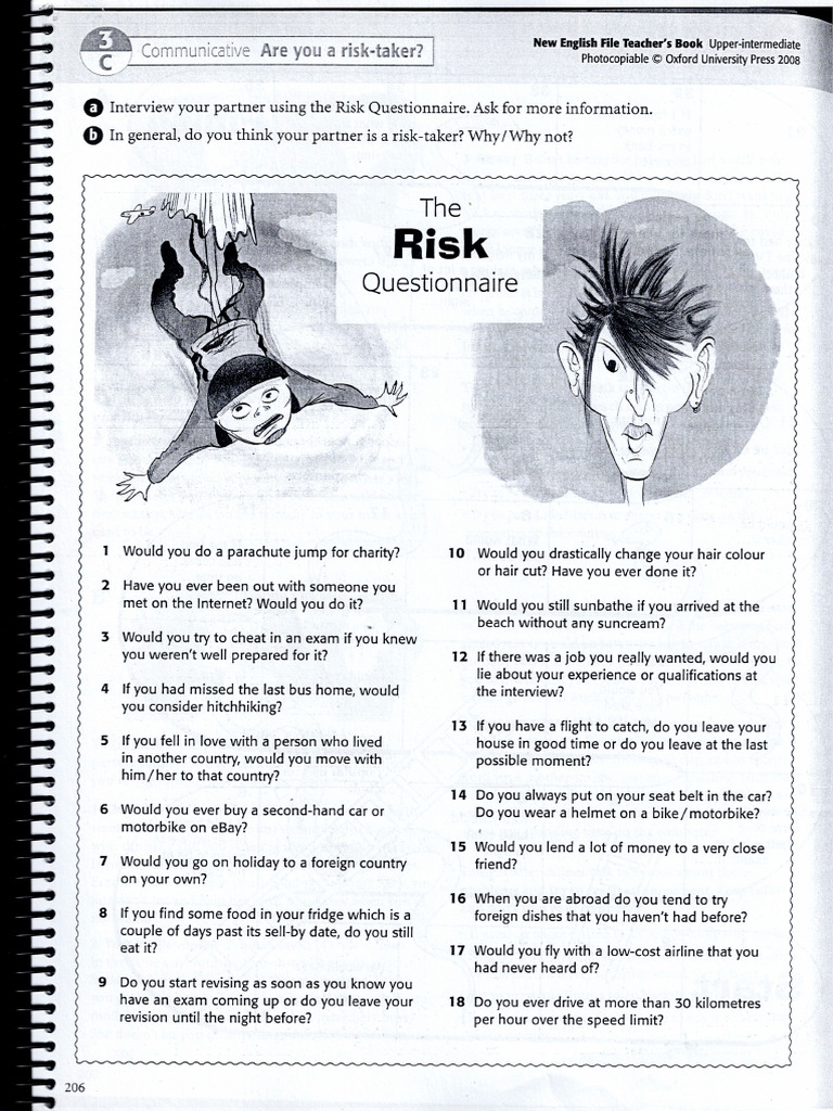 3rd Conditional and RISK Questionnaire | PDF
