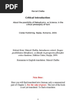 Download Marcel Chelba Kantischen tetralogie Band I - Kritische Einfhrung ber die Mglichkeit der Metaphysik als Wissenschaft in der kritischen Philosophie von Kant II Im Interesse Des Friedens  Kantinomus by marcel chelba SN10039585 doc pdf