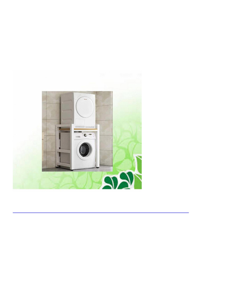 3886 Stackable Drum Washing Machine Cabinet With Storage Unit Over ...