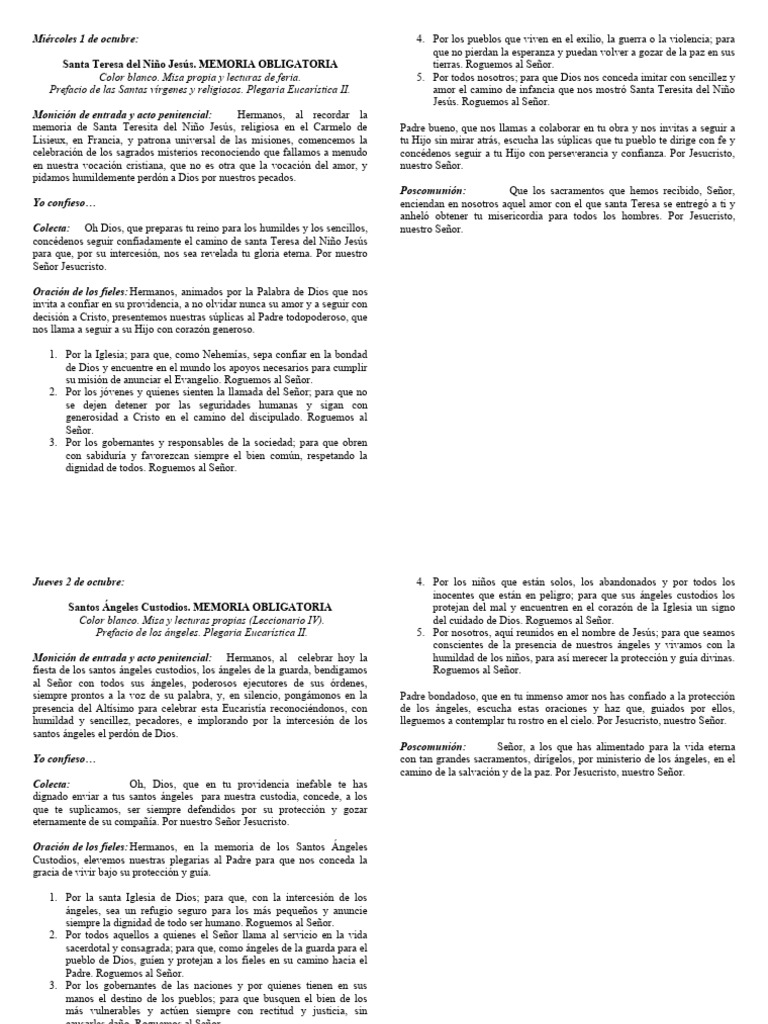 Octubre 2025 | PDF | eucaristía | María, madre de Jesús