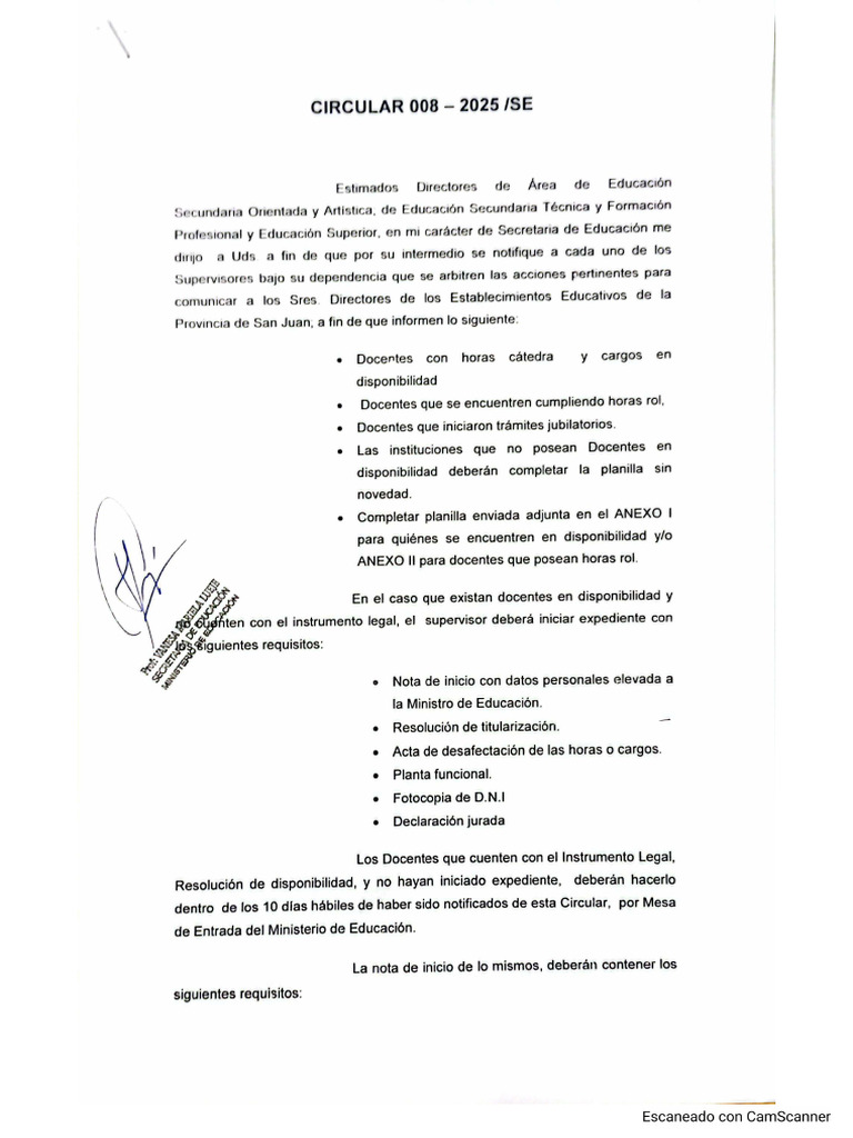 Circular 008 2025 SE | PDF