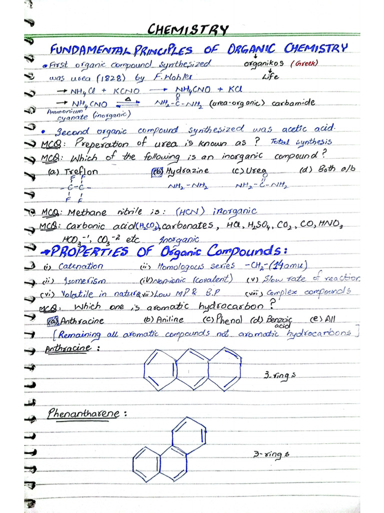 2nd Year Chem Notes Smart Mdcat Coaching | PDF