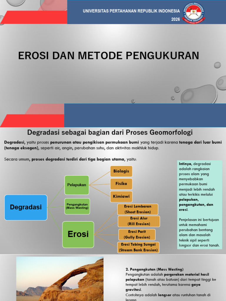 Pertemuan 12. Erosi Dan Metode Pengukuran | PDF