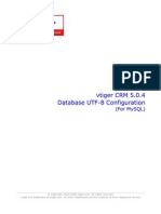 Vtiger CRM Database UTF8Config