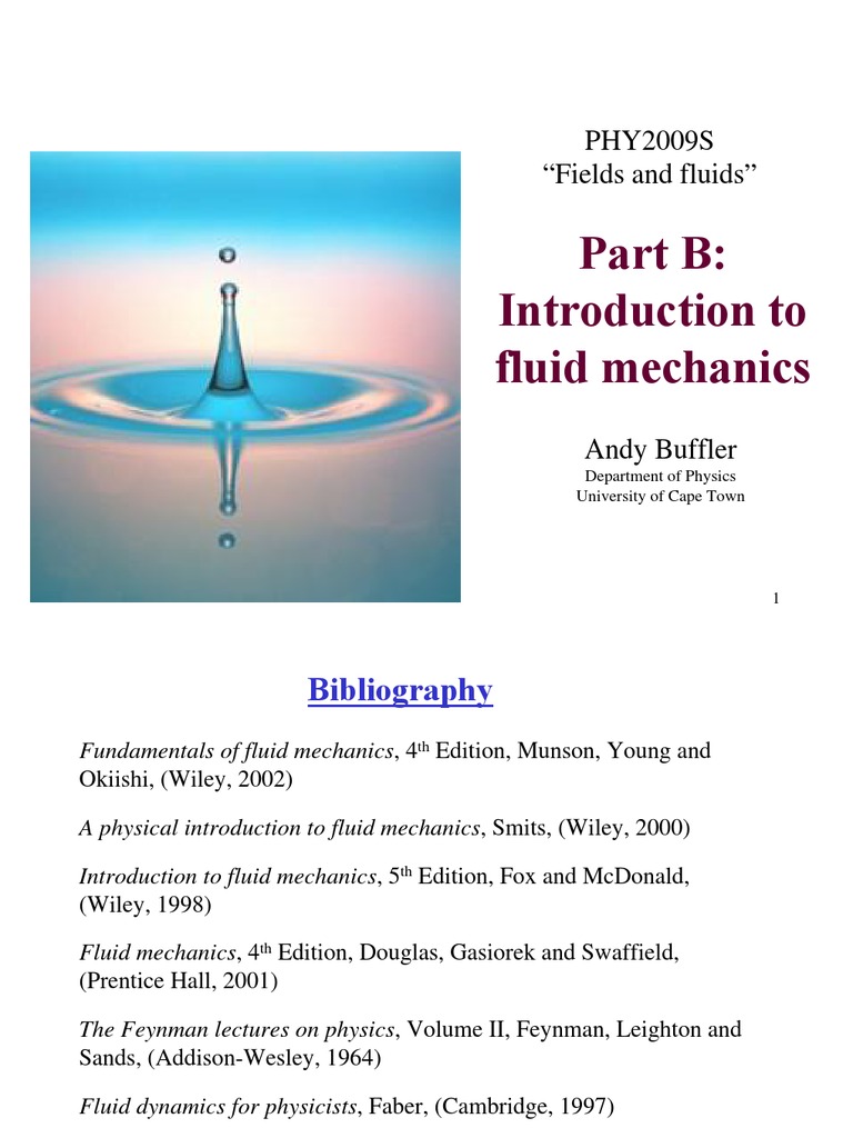 Fluid Dynamics Basics | PDF