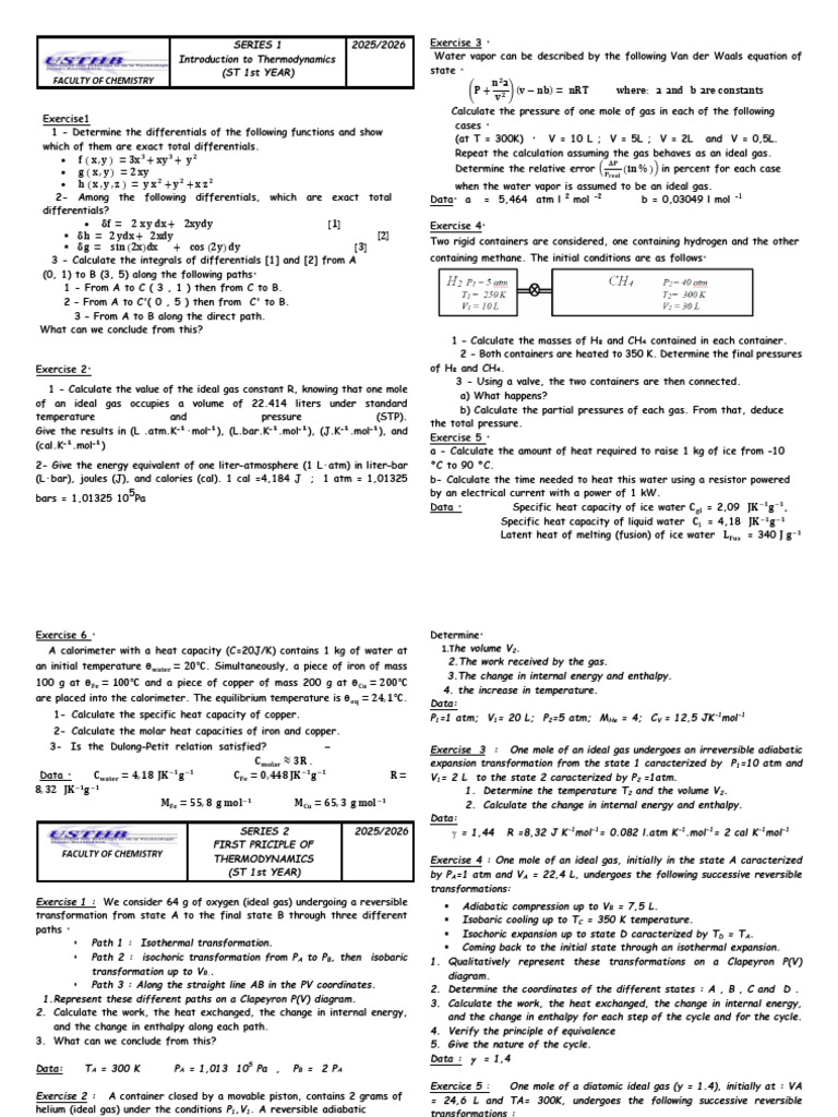 Sã©ries TD S2 Version Finale Anglais Avec Correctif | PDF | Chemical ...