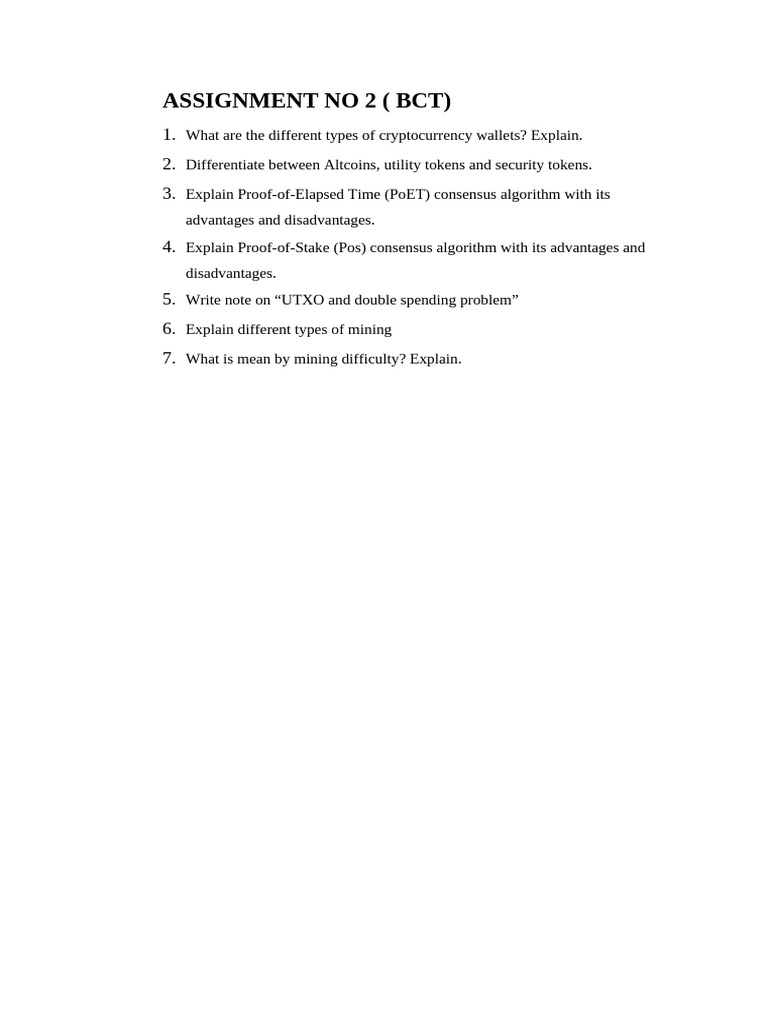 Assignment No 2 BCT | PDF