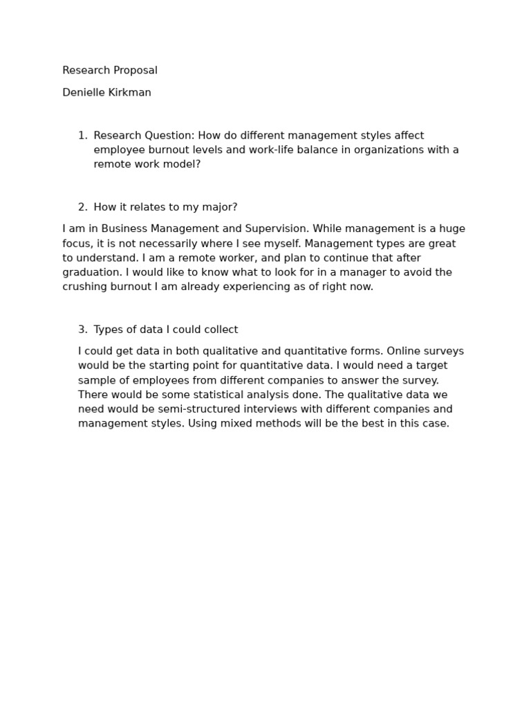 Research Proposal | PDF