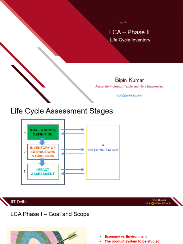 Lec 7 - LCA Phase 2 - Case Study | PDF | Life Cycle Assessment ...