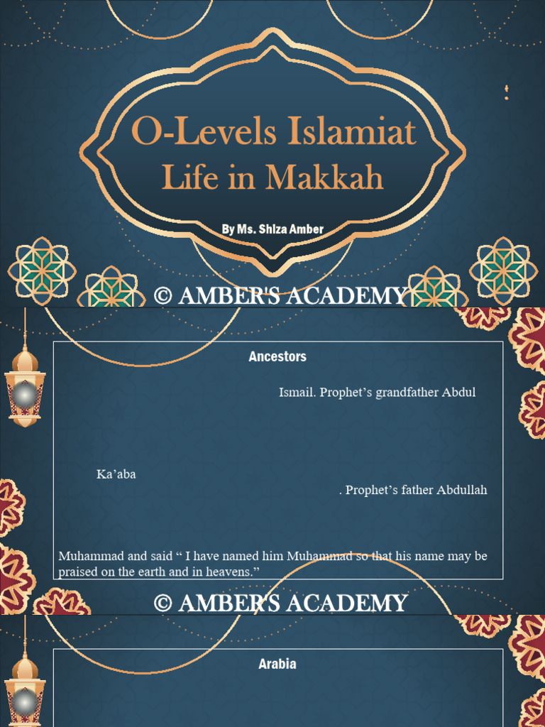 Paper 1 Q3 Life in Makkah Islamiyat IGCSE | PDF | Muhammad | Prophets ...