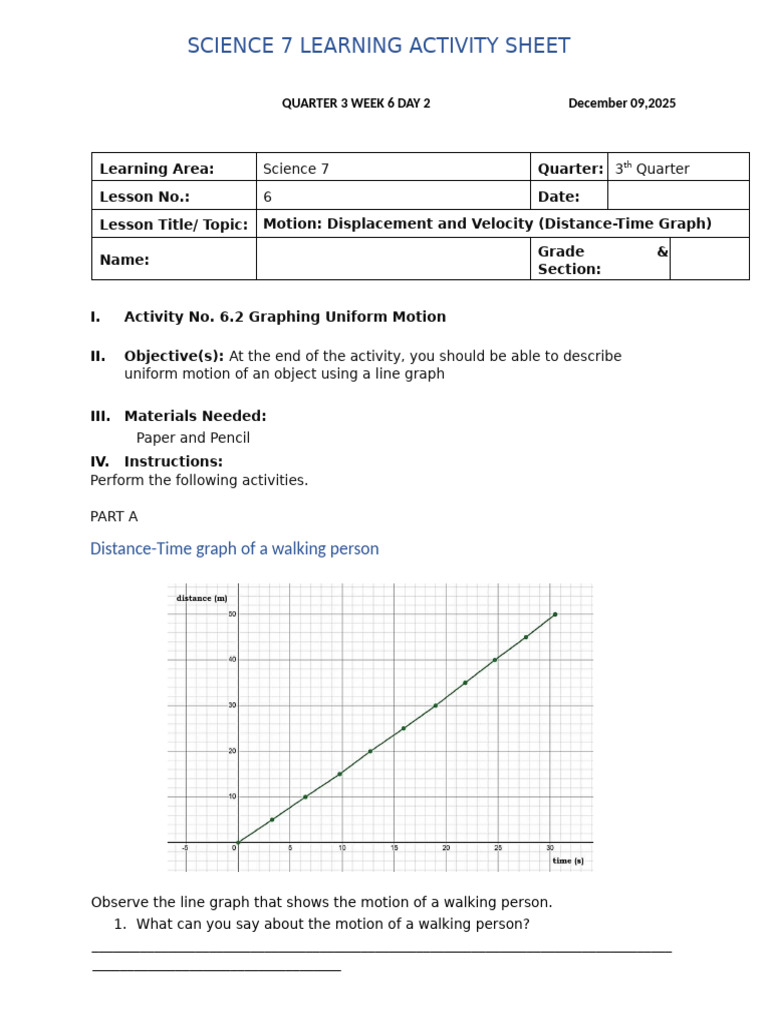 Science 7 Learning Activity Sheet Decmeber 09,2025 | PDF