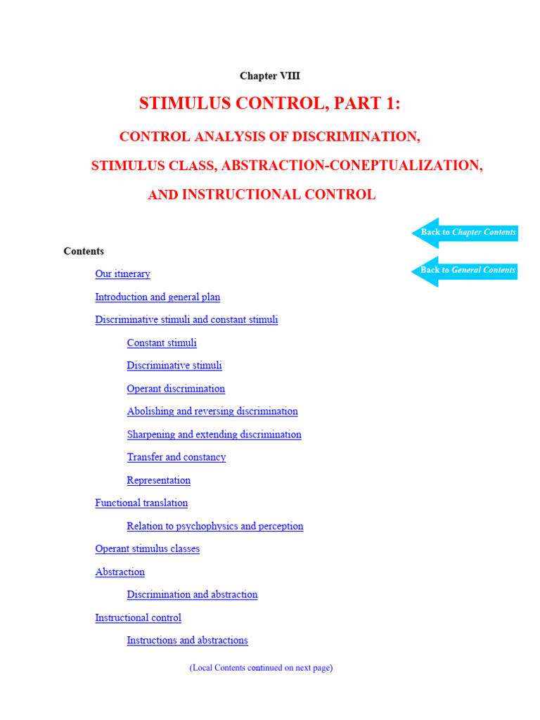 Chapter 8 Part 1 | PDF | Psychophysics | Reinforcement