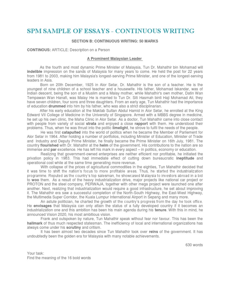 Environment essay spm picture