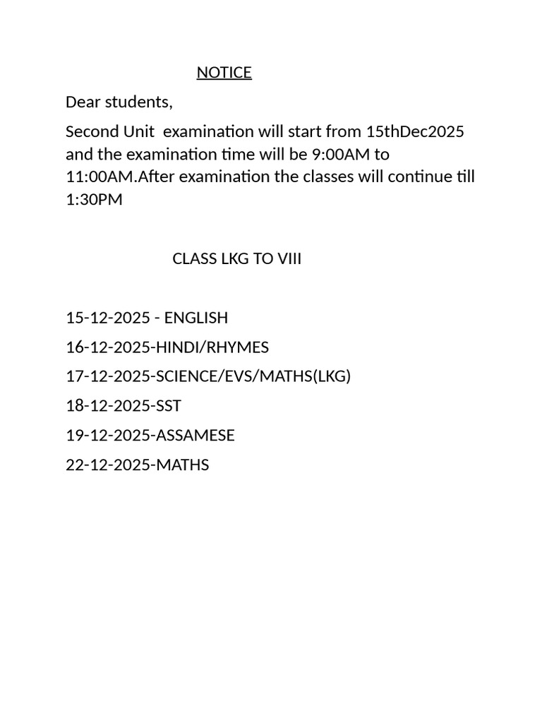 2nd Unit Test 2025 | PDF