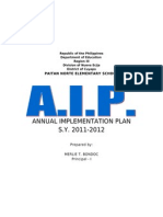 Annual Implementation Plan S.Y. 2011-2012: Paitan Norte Elementary School