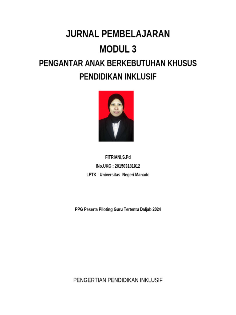 Jurnal Modul 3 PPG | PDF