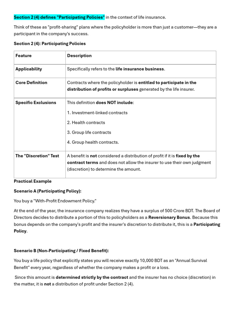 Class - 6 - Insurance HandNotes Sec2 To Sec-14 | PDF | Reinsurance ...