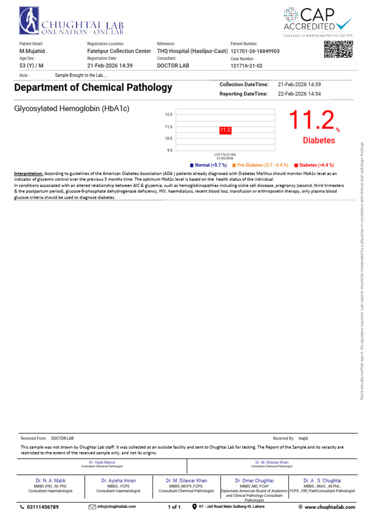 Department of Chemical Pathology: Glycosylated Hemoglobin (Hba1C) | PDF ...