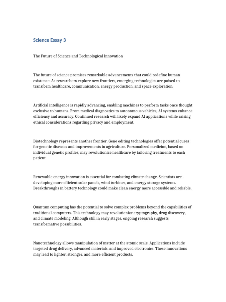 Extended Science Essay 3 | PDF | Artificial Intelligence | Intelligence ...