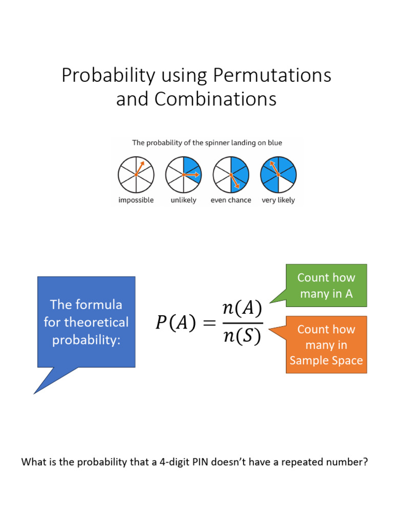 ProbabilityUsingPermComb | PDF | Playing Cards | Card Games