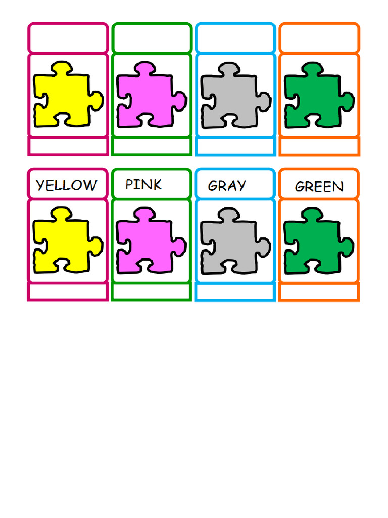 Memory Game Colors | PDF