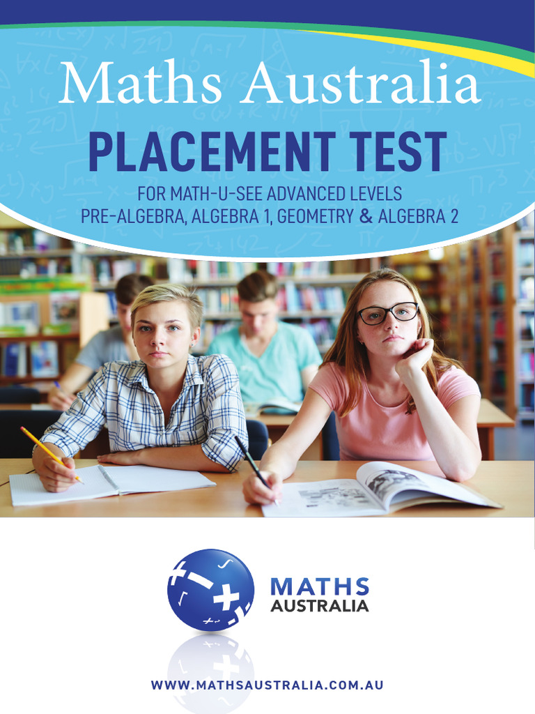 Australia Maths - Advanced Levels - Placement Test | PDF | Circle ...