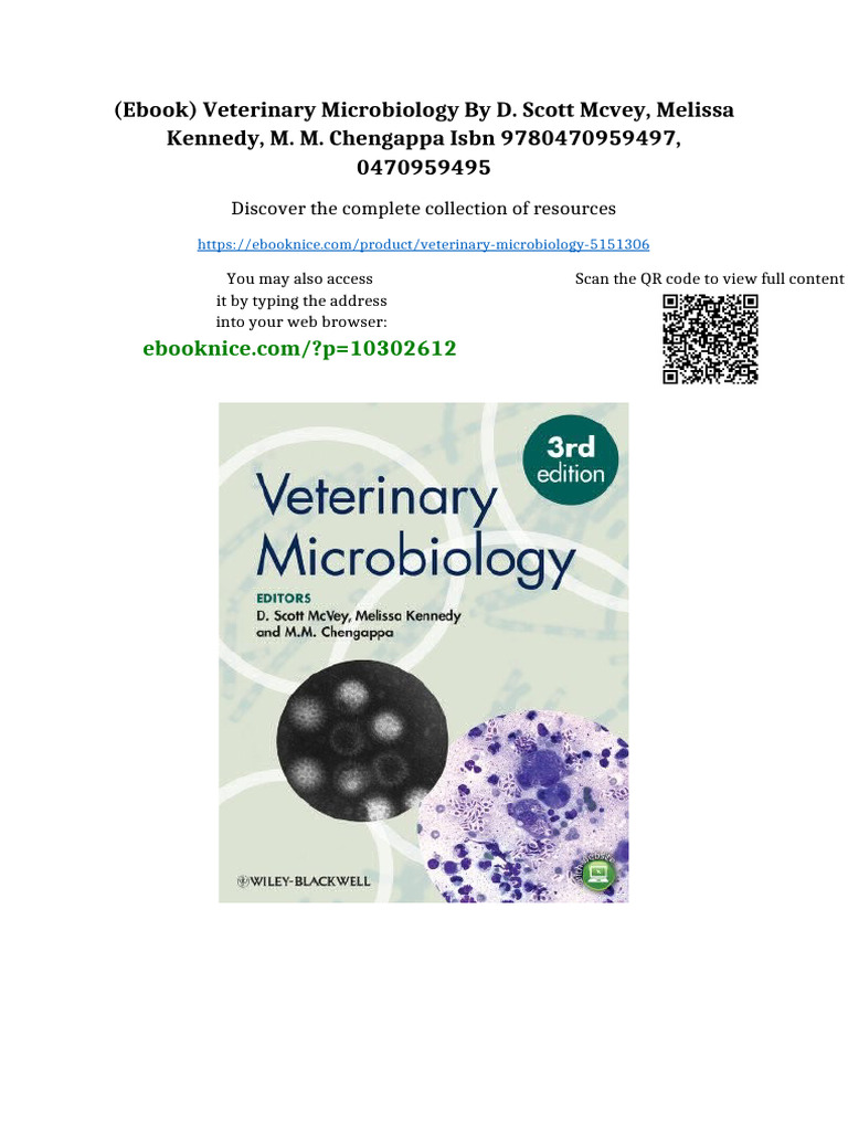 Ebook) Veterinary Microbiology by D. Scott McVey, Melissa Kennedy