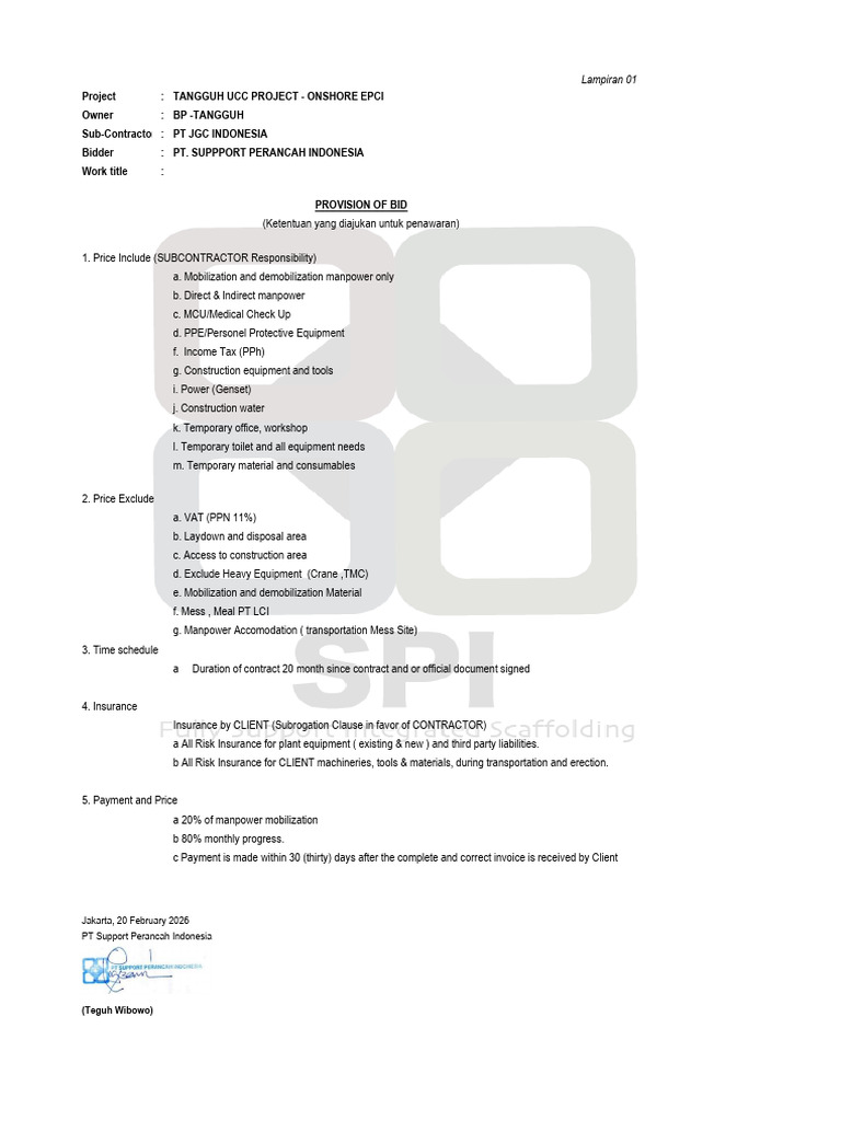 BQ Spi-Anx3-Table-2 MC Fwbs 6000 For Scaffolding - QT 032 | PDF ...