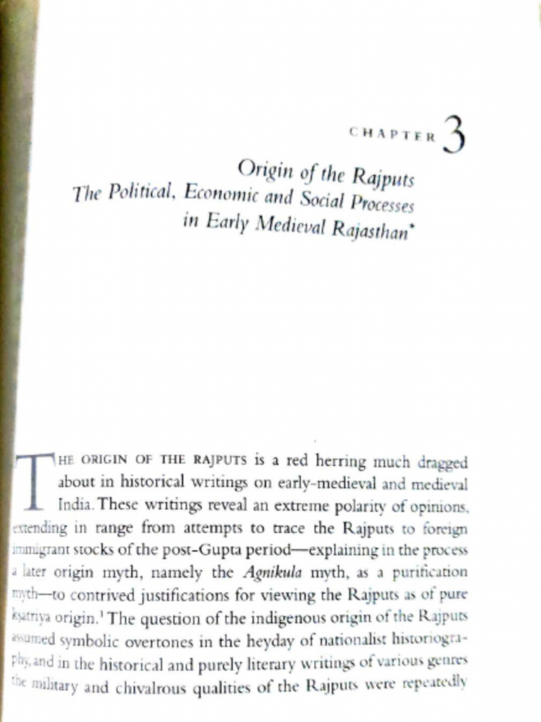 Reasearch Paper On Origin of Rajputs | PDF