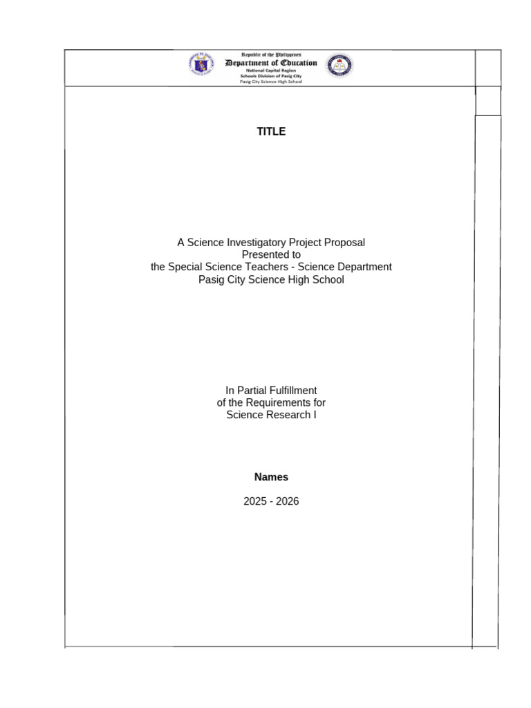 Research I Complete Template | PDF | Experiment | Statistics
