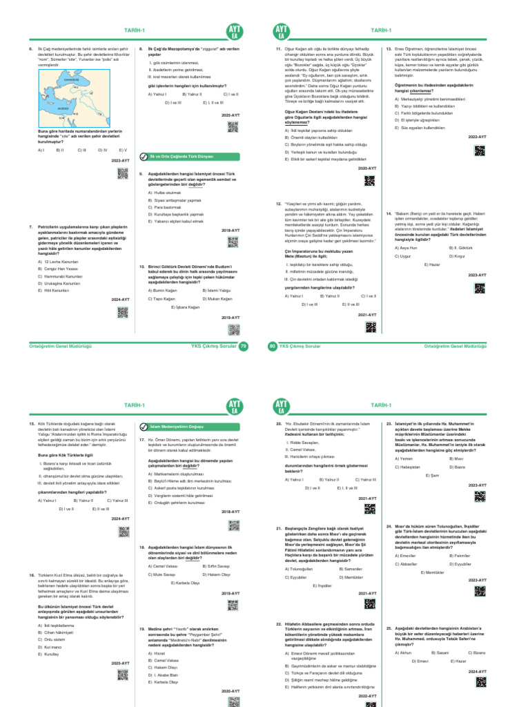 Çıkmış Sorular | PDF