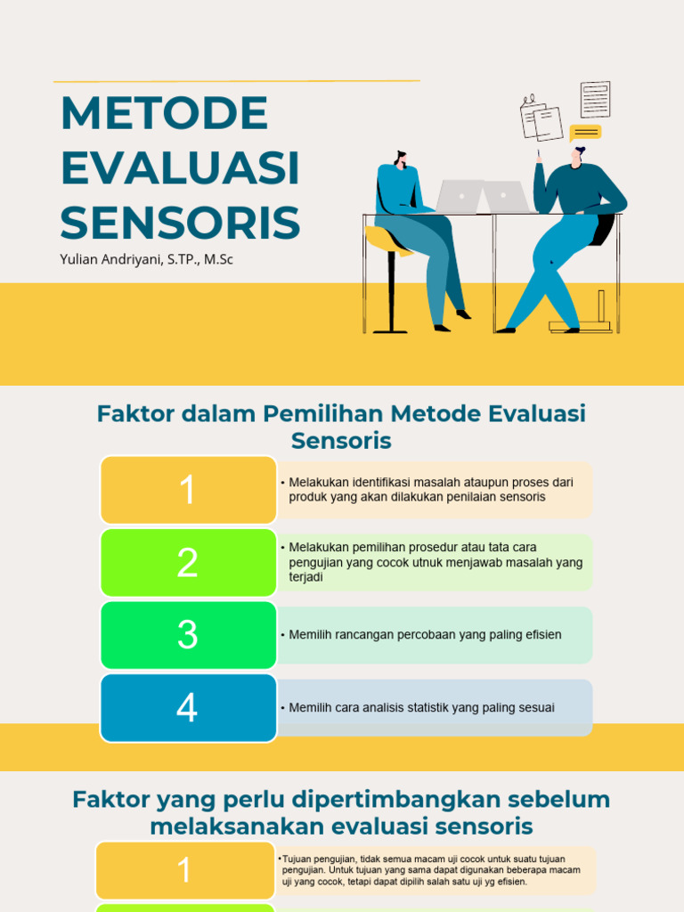 Metode Evaluasi Sensoris | PDF