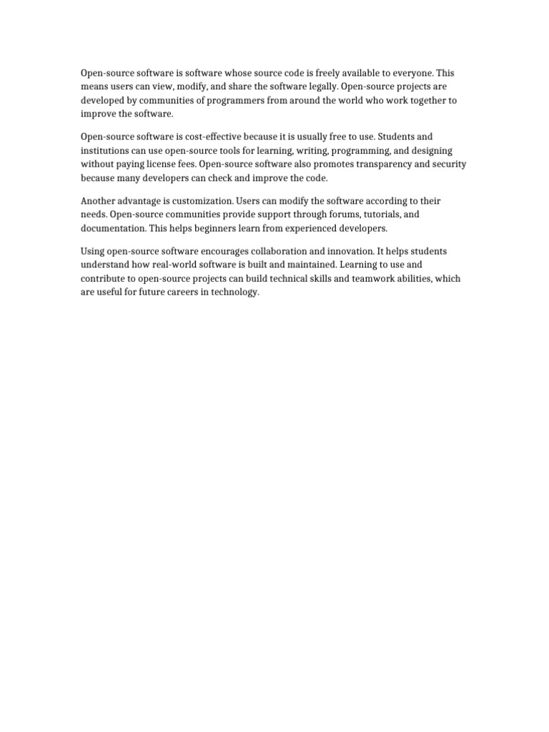 Document5 Open Source Software | PDF
