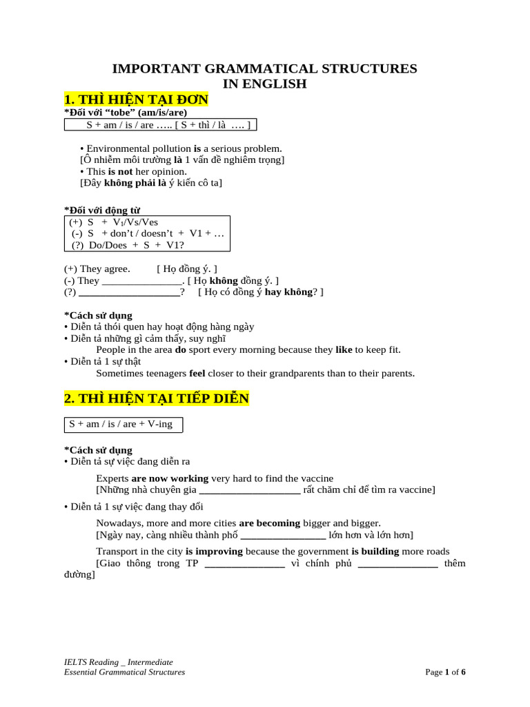 Grammatical Structures | PDF