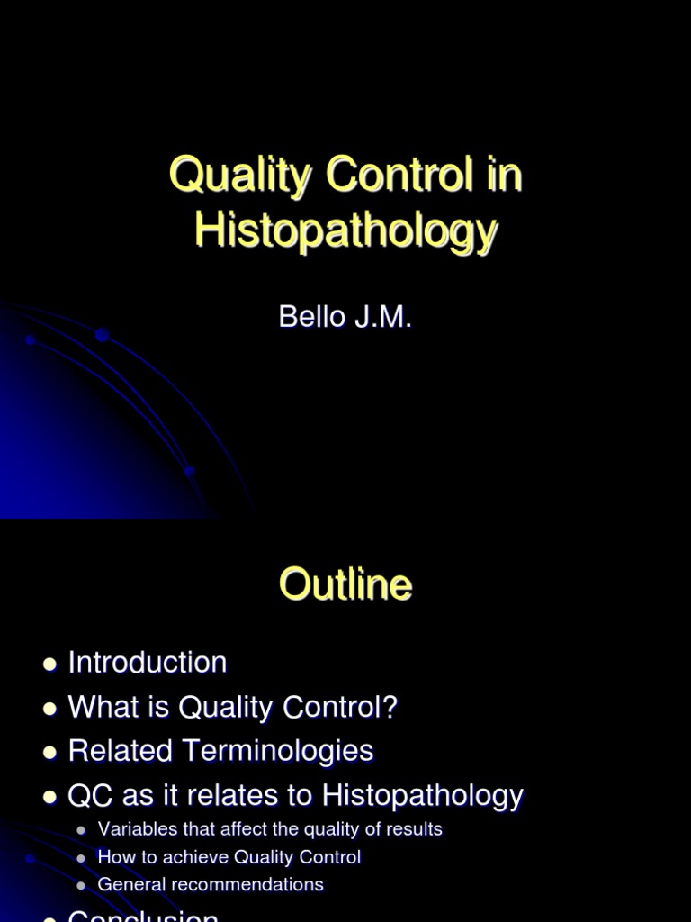 Quality Control in Histopathology | PDF | Histopathology | Quality ...
