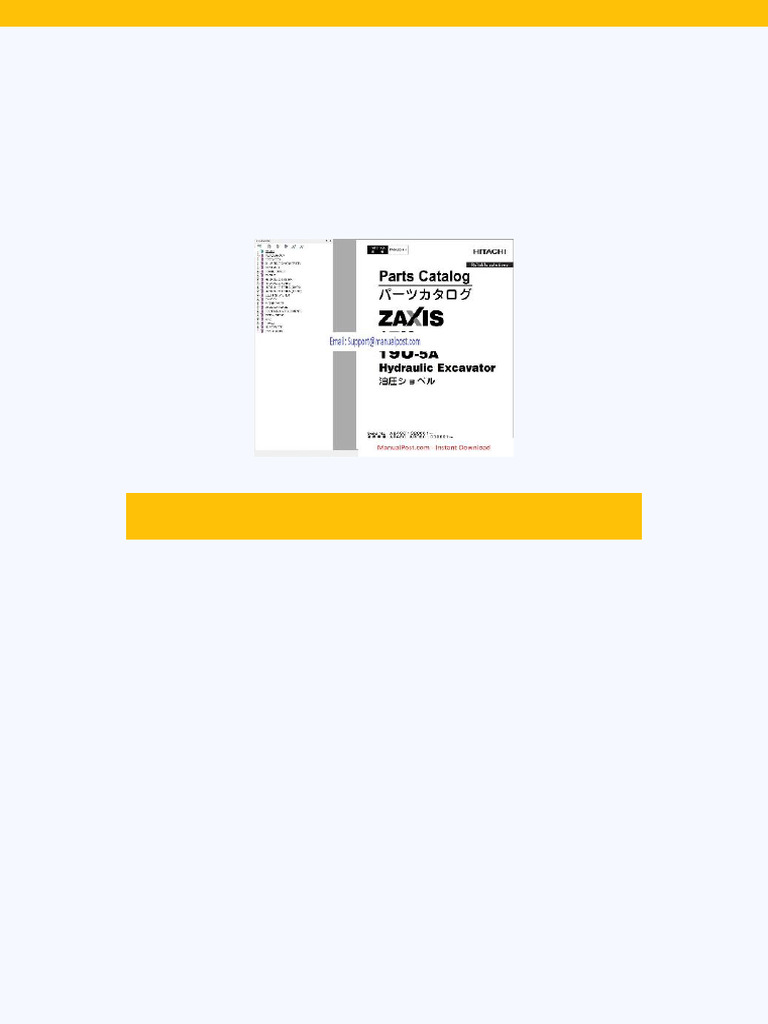 Hitachi Hydraulic Excavator Zx17u 5a Zx19u 5a Parts Catalog en JP | PDF