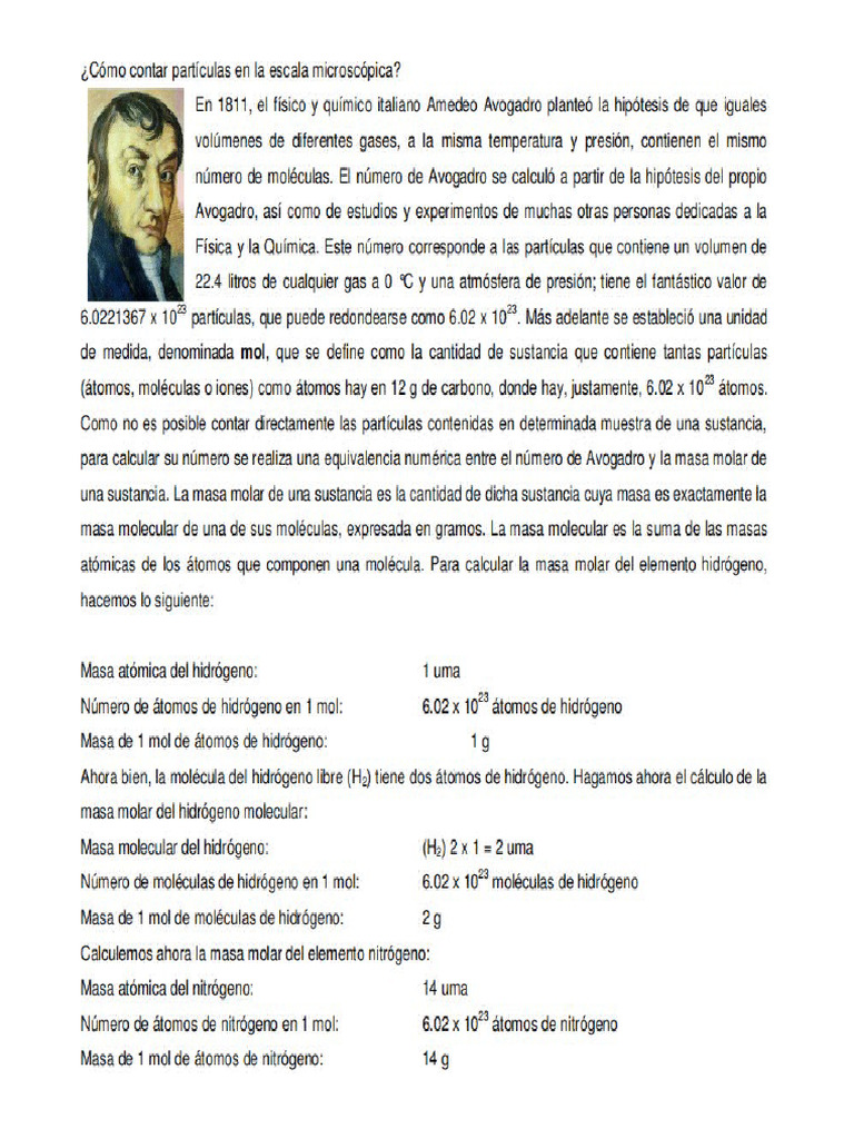 Constante de Avogadro | PDF