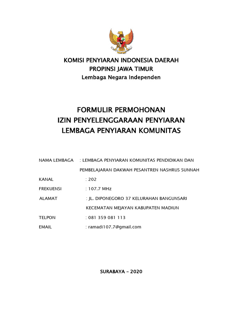 Surat Pengantar Perpanjangan IPP | PDF