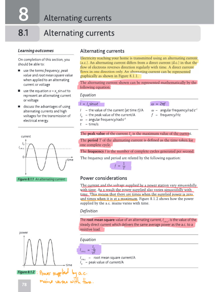 Alternating Currents and Transformers | PDF