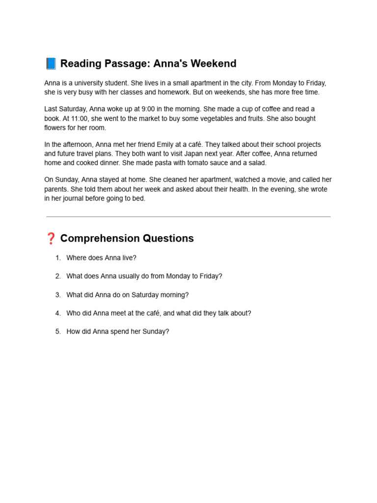 Exercises For Leah (Paragraph) | PDF