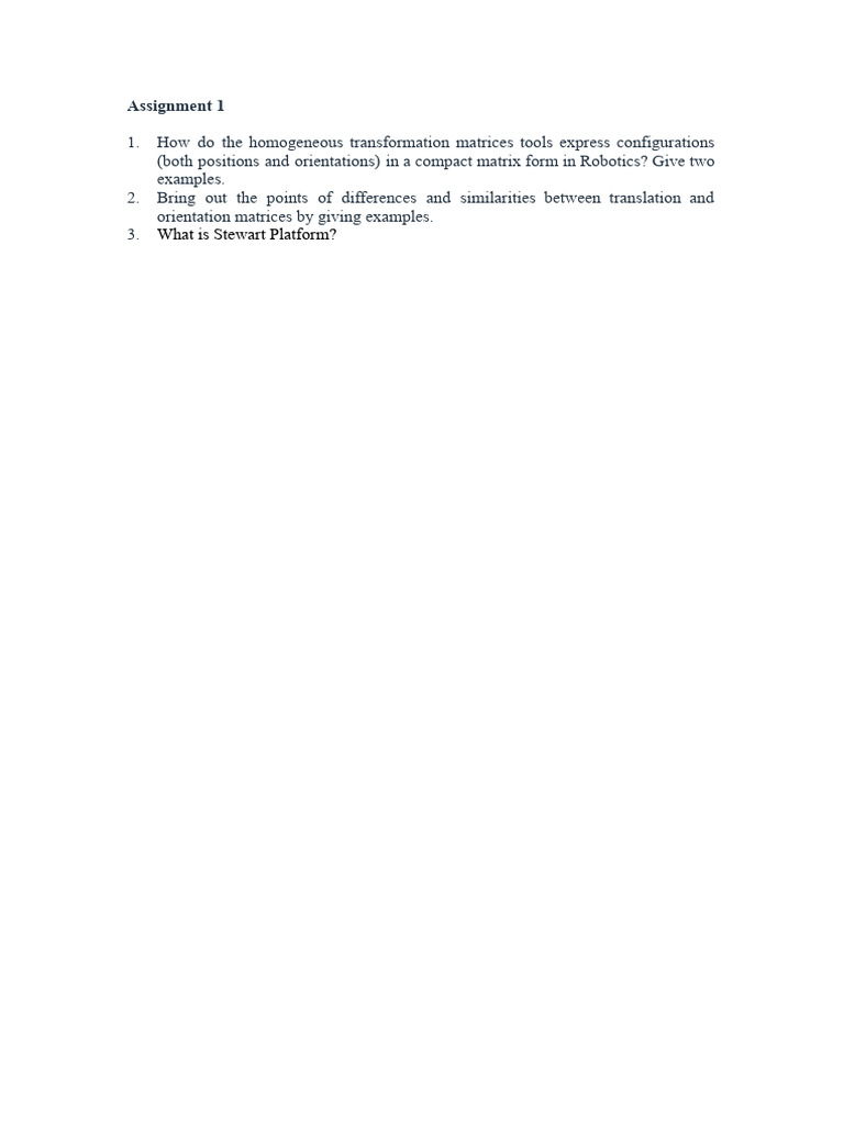 Assignment 1 | PDF