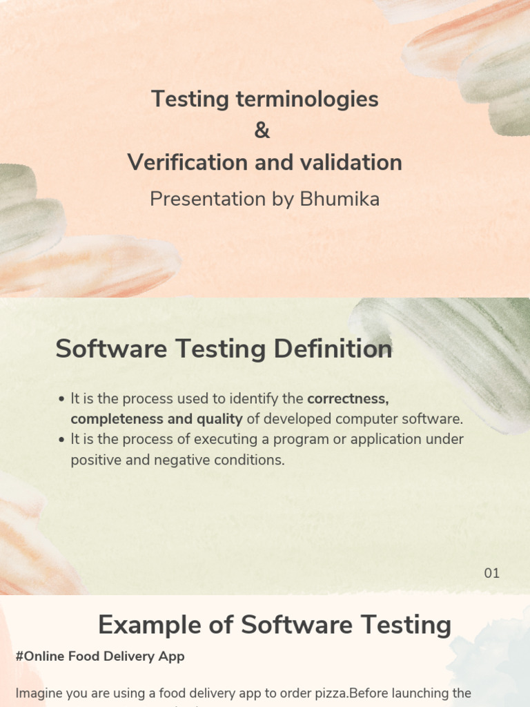 Error, Bug, Failure & Verification and Validation | PDF | Software ...