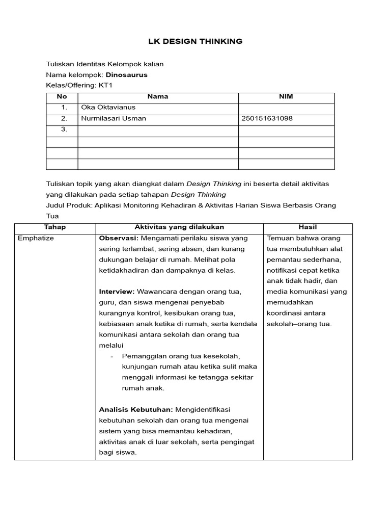 LK Design Thinking | PDF
