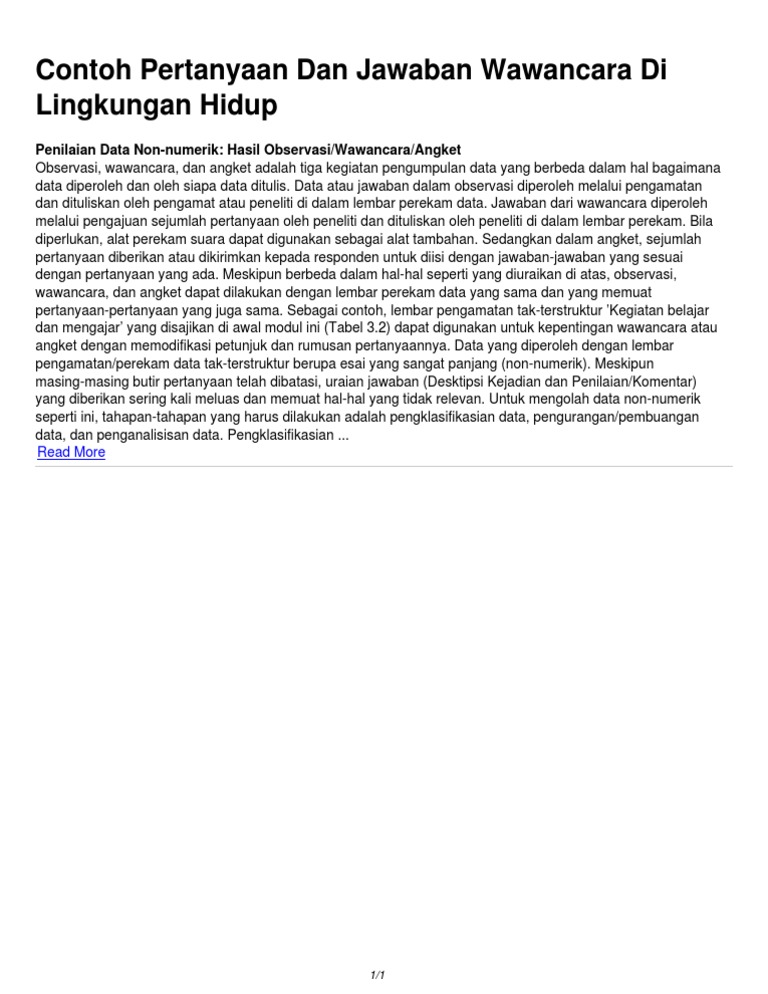 Contoh Esai Wawancara - Simak Gambar Berikut