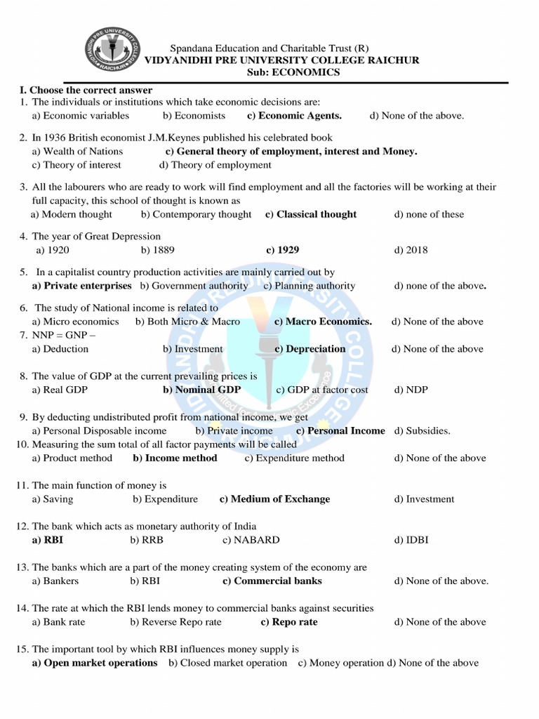 New Question Answers Micro and Macro 2023 | PDF