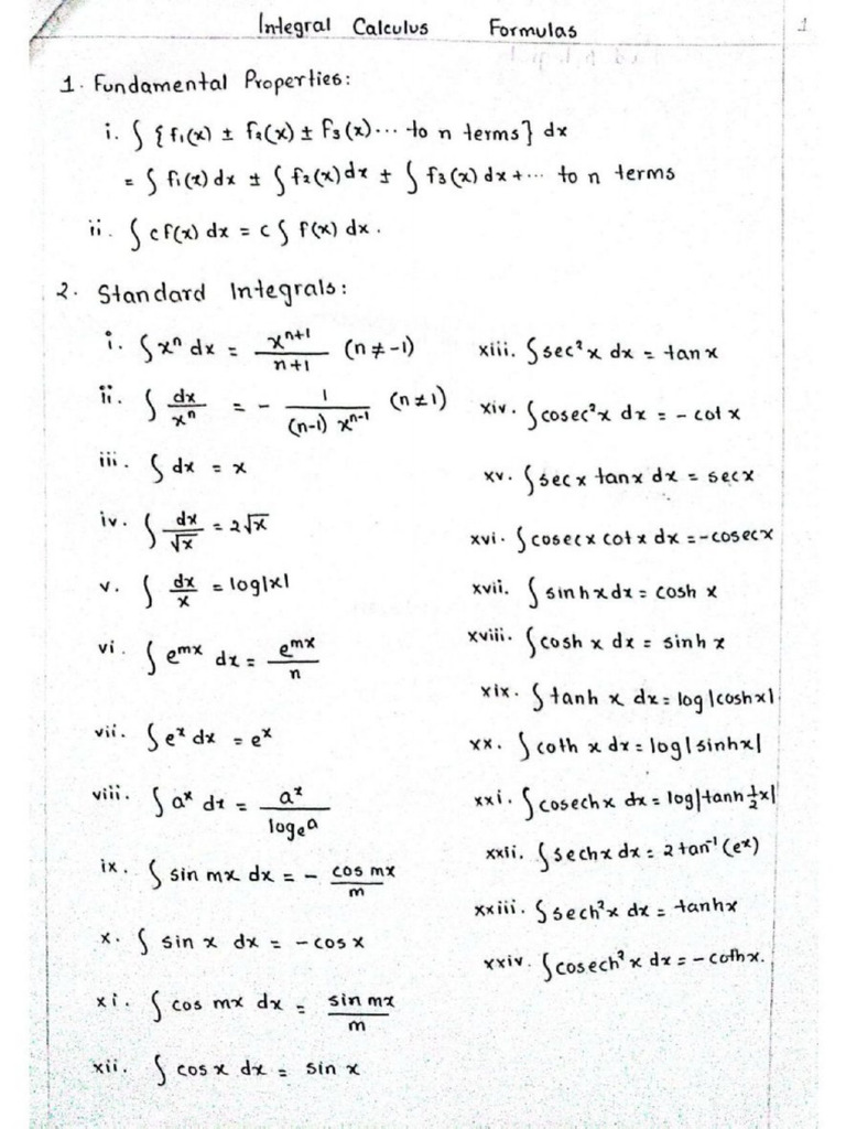 Integral Calculus | PDF